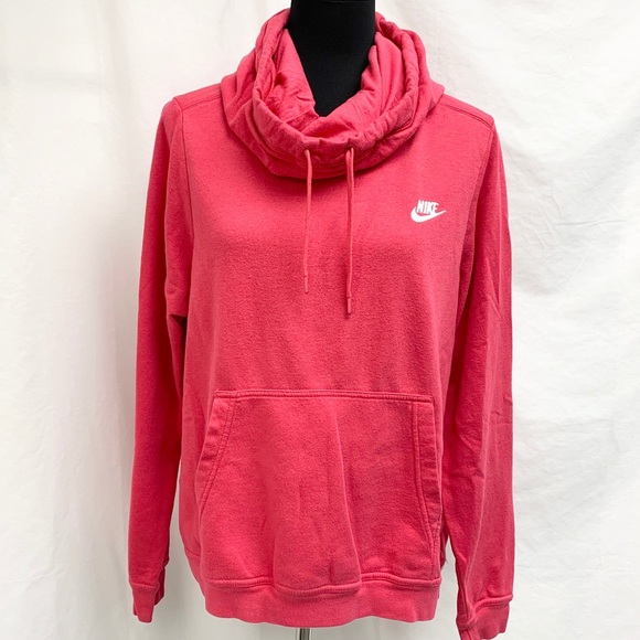 Nike Tops - Nike Funnel/cowl Neck Hoodie size L